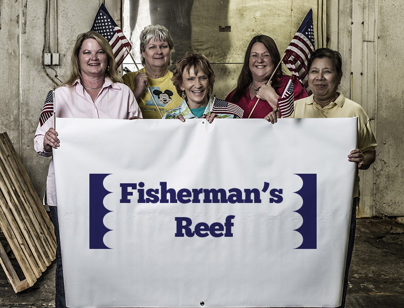 A photo of the Fisherman's Reef team.