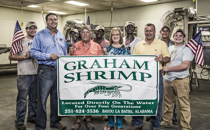 The team at Graham Shrimp Company.