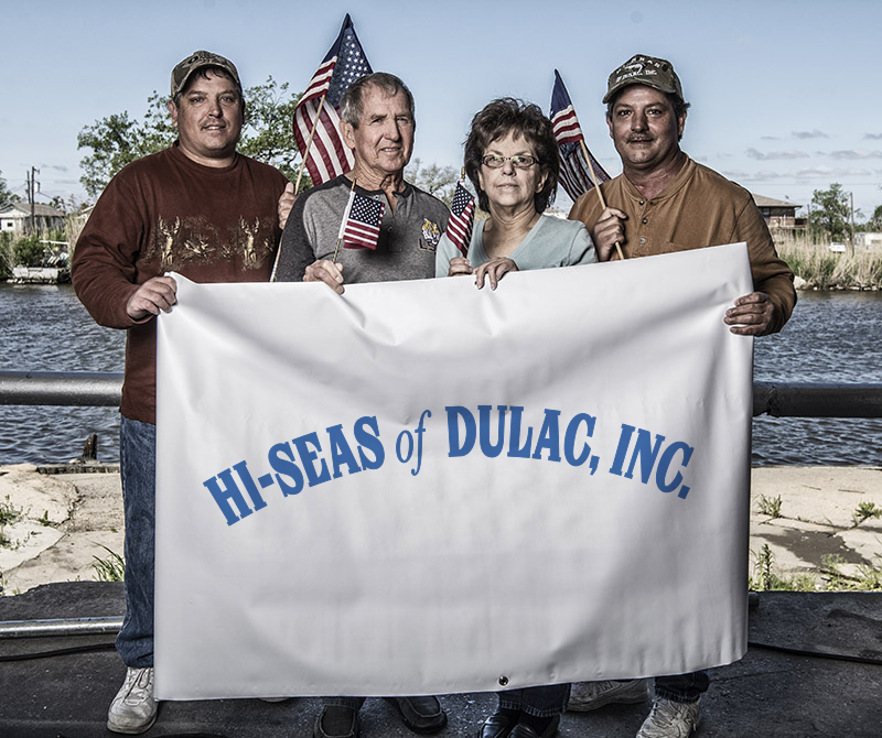 A photo of the Hi Seas of Dulac staff.