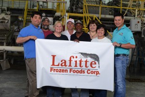A photo of the Lafitte Frozen Foods crew.