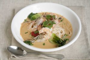 Wild American Shrimp - Coconut Curry and Rice Noodles - Chef Tenney Flynn