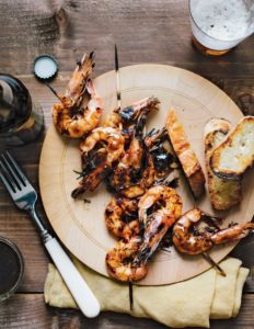 Wild American Shrimp - Grilled Head-on New Orleans-style BBQ Shrimp