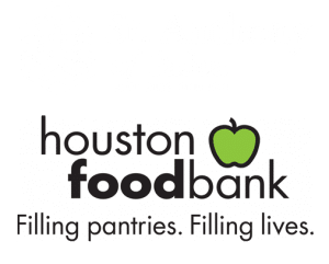 The logo for St. Anthony of Padua Catholic Church and Houston Food Bank.